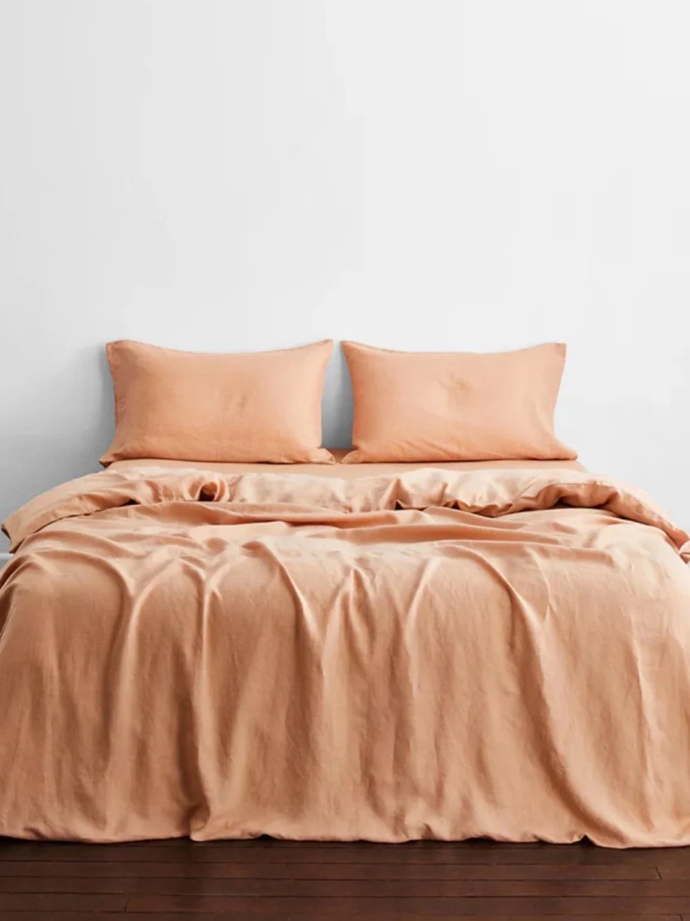 NWT Bed Threads 100% Flax Linen Terracotta KING / CALI king DUVET PILLOWCASES
